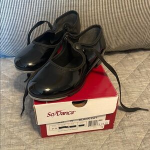 So Danca Black Patent Dance Shoes